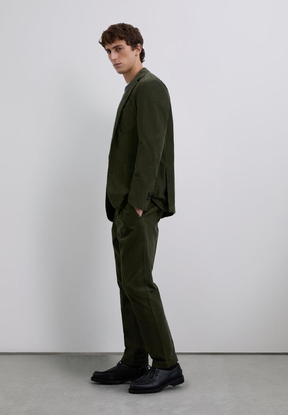 Scalpers CORDUROY CHINO TROUSERS KHAKI