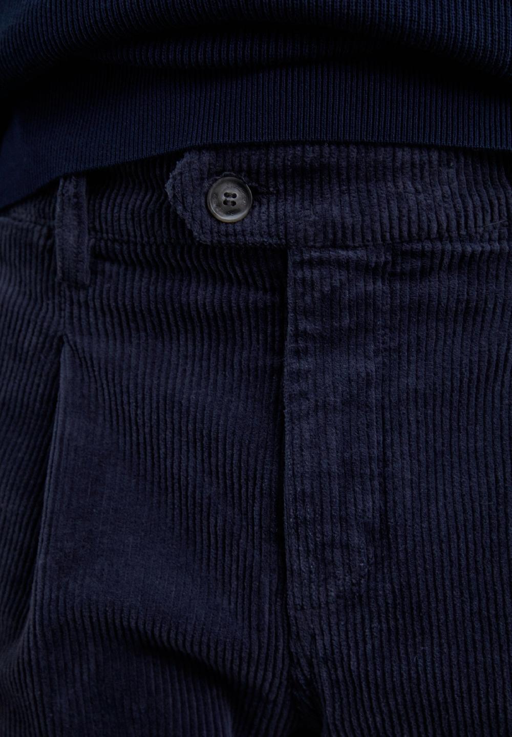 Scalpers CORDUROY FLORENCE TROUSERS NAVY