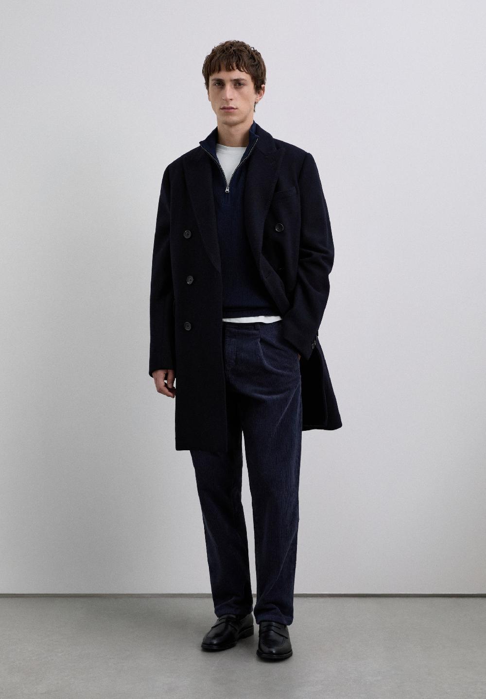 scalpers CORDUROY FLORENCE TROUSERS NAVY