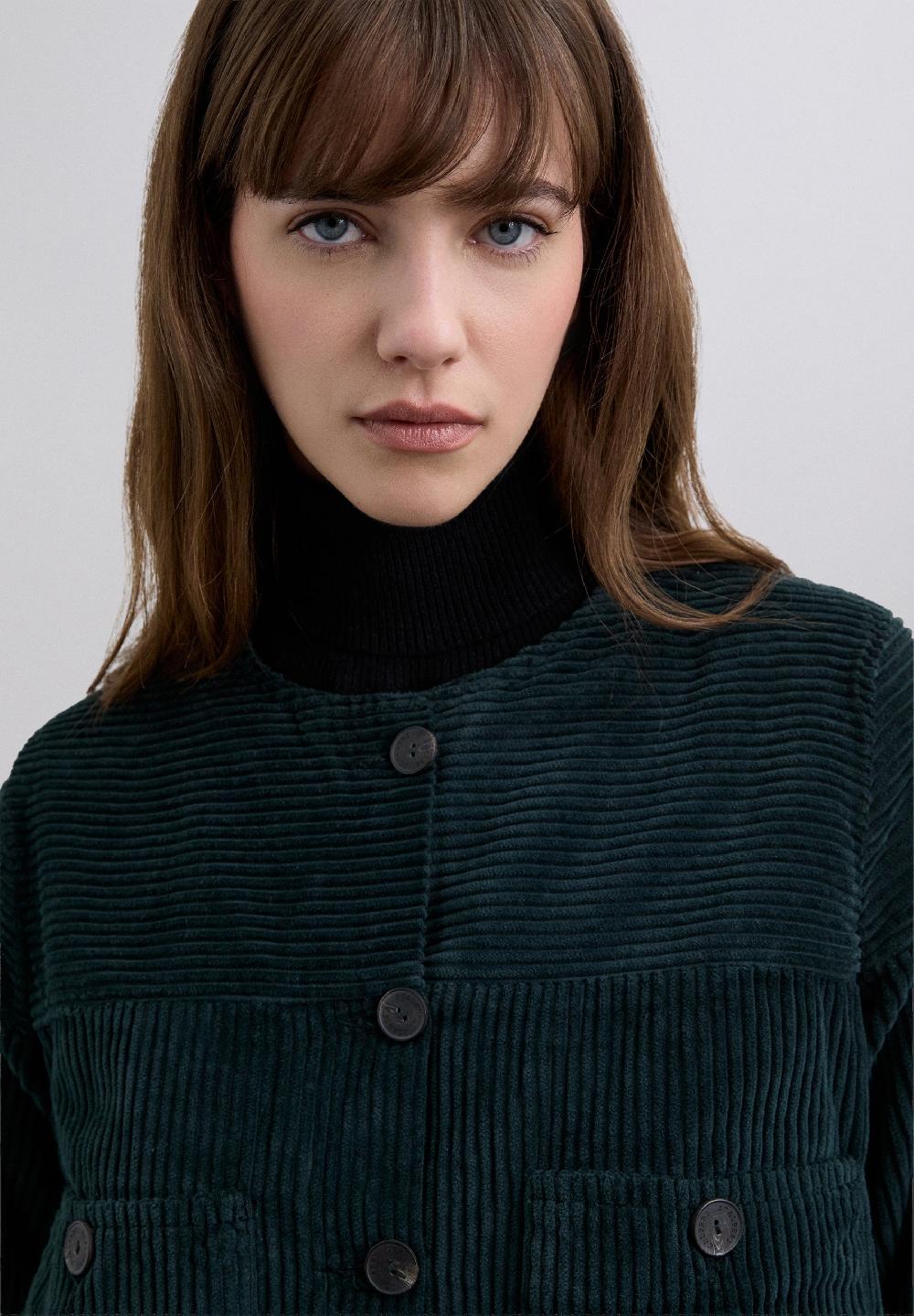 Scalpers CORDUROY JACKET DARK GREEN