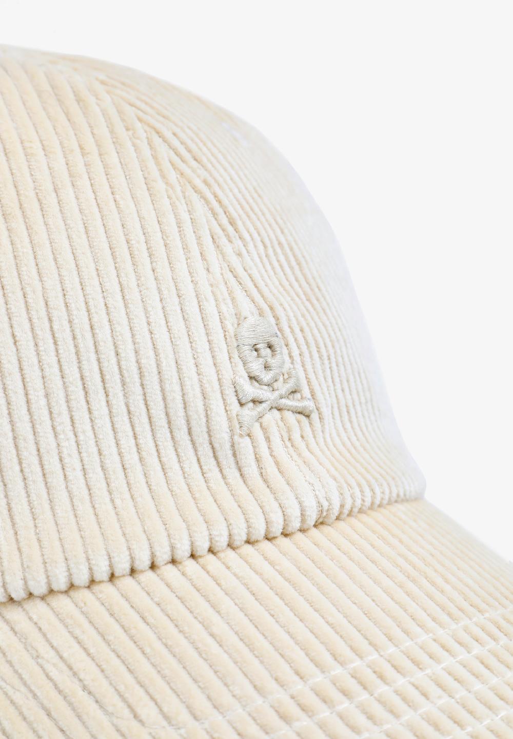 Scalpers CORDUROY LOGO CAP ECRU
