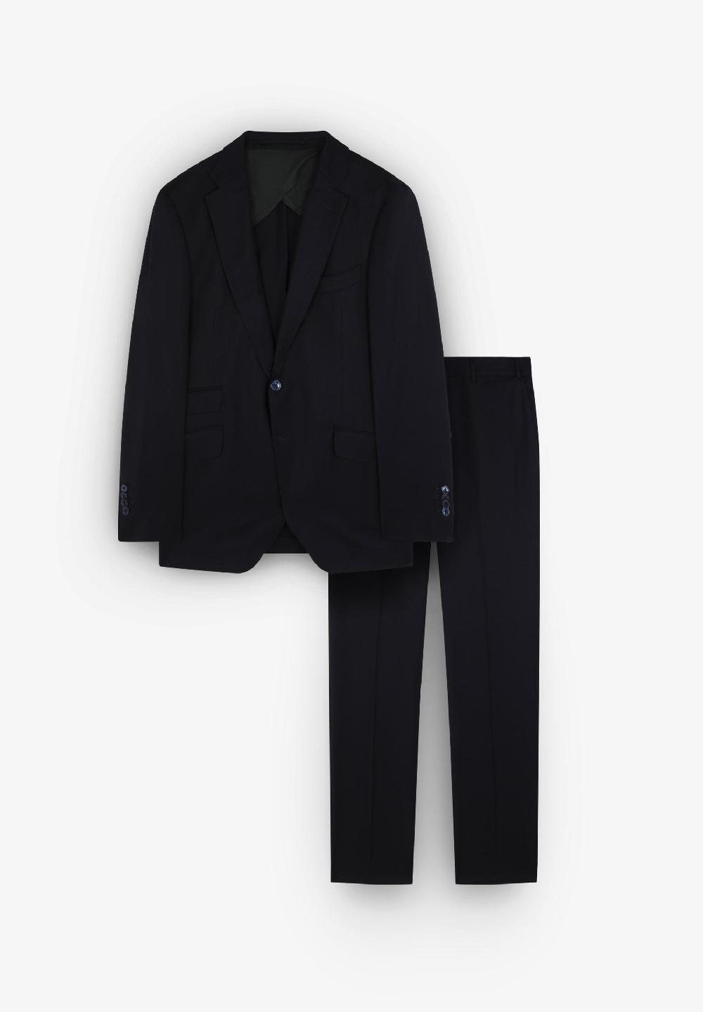 Scalpers COSTUME EN LAINE BLEU MARINE BLUE