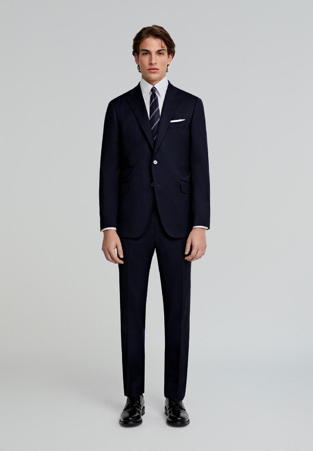 scalpers COSTUME EN LAINE BLEU MARINE BLUE