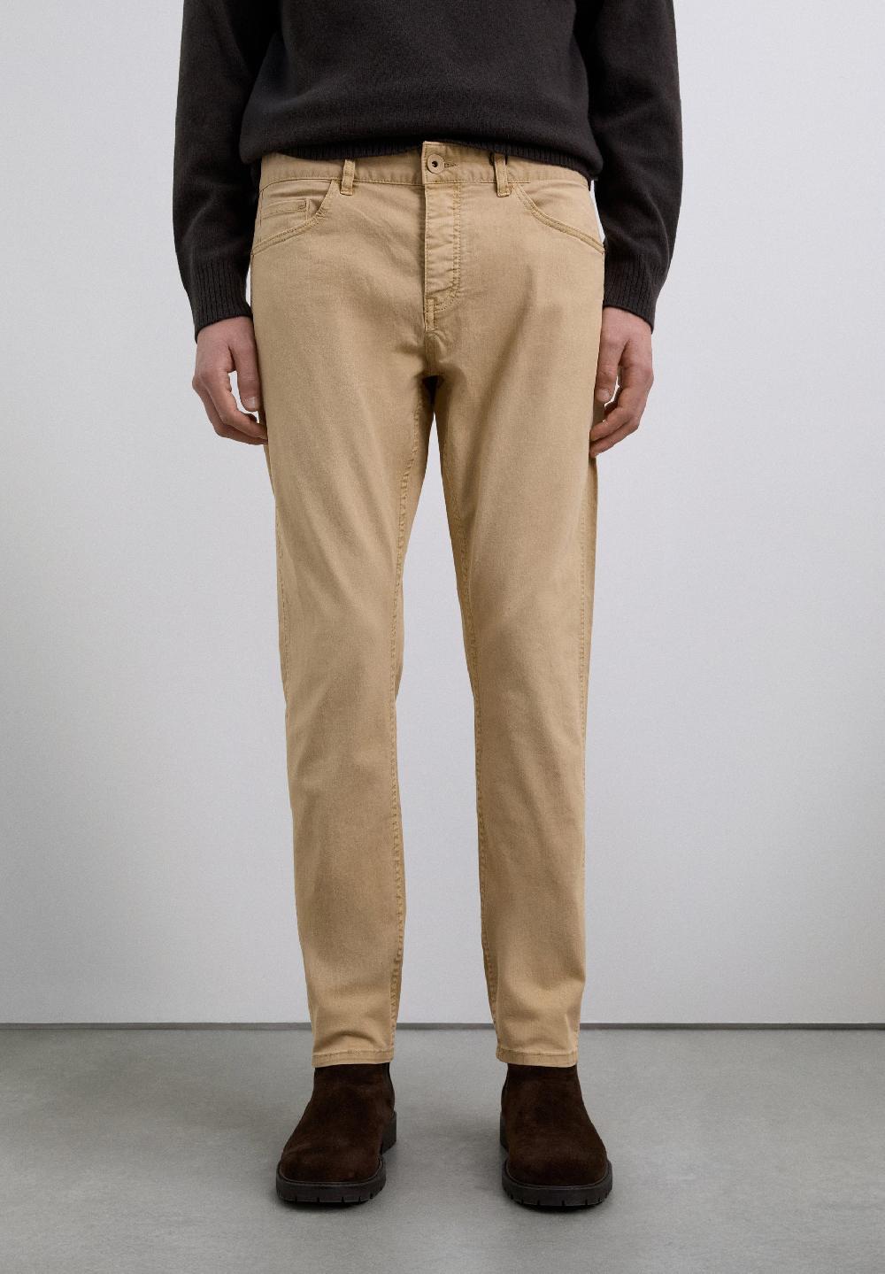 Scalpers COTTON CHINO TROUSERS CAMEL