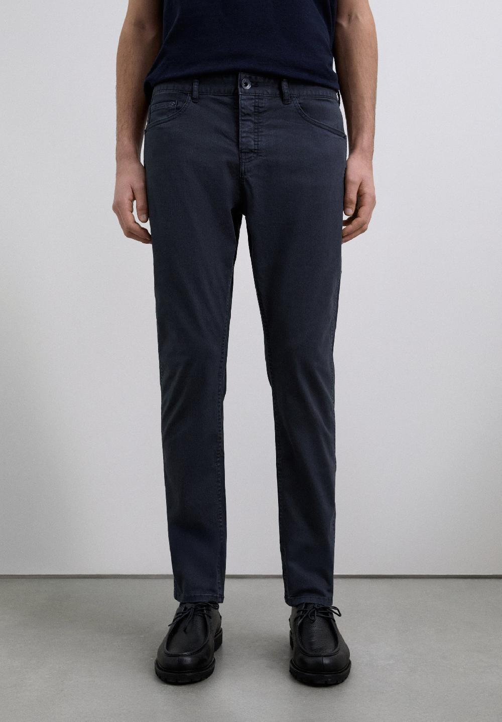Scalpers COTTON CHINO TROUSERS DARK NAVY
