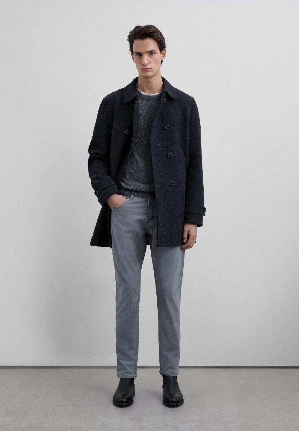 Scalpers COTTON CHINO TROUSERS GREY