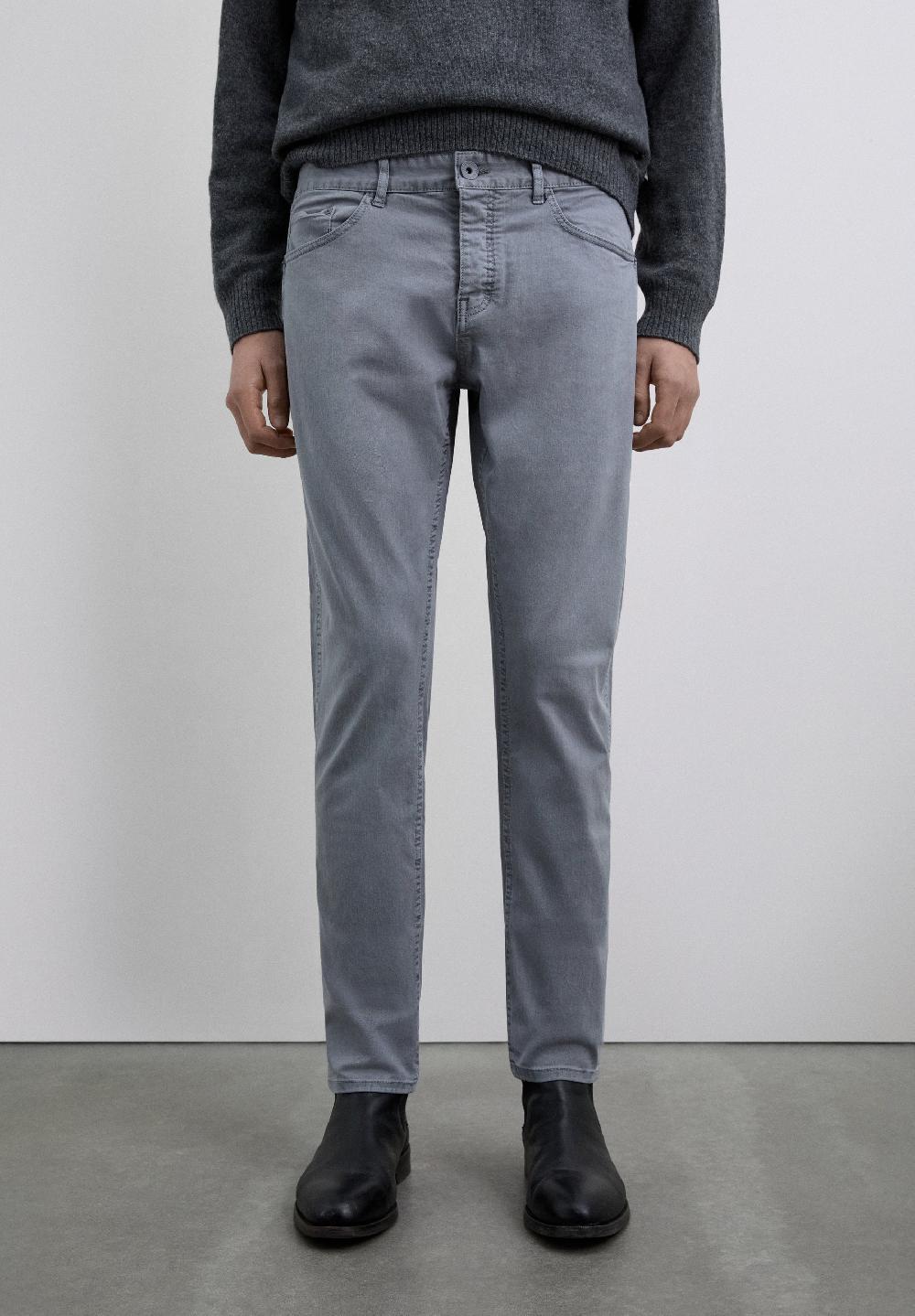 Scalpers COTTON CHINO TROUSERS GREY