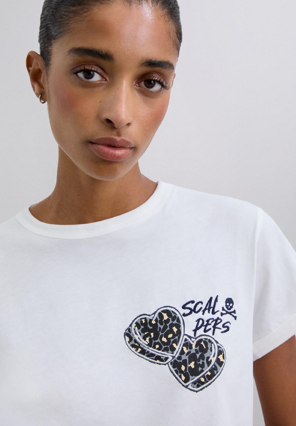 scalpers COTTON PRINT T-SHIRT ECRU