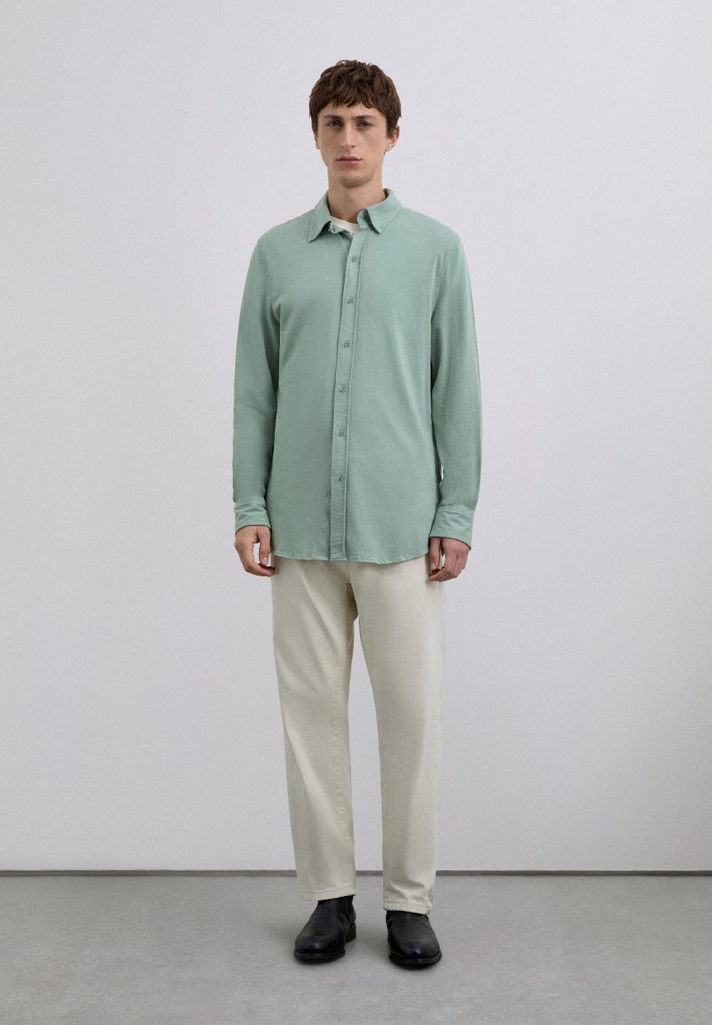 Scalpers COTTON SHIRT LIGHT GREEN