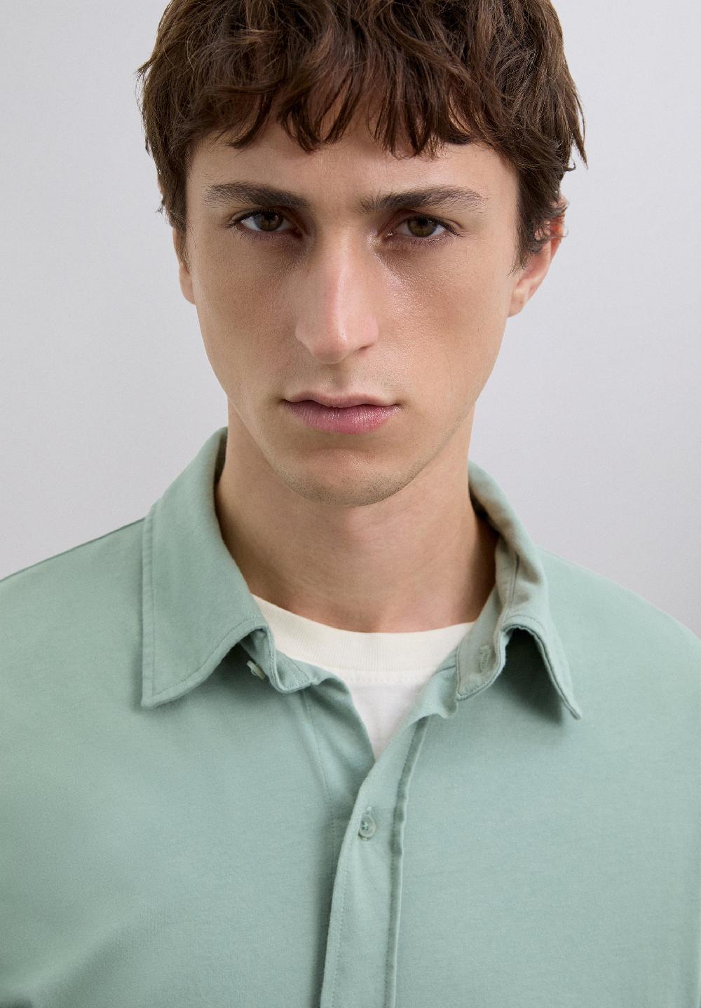 Scalpers COTTON SHIRT LIGHT GREEN