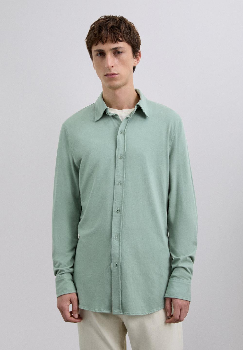scalpers COTTON SHIRT LIGHT GREEN