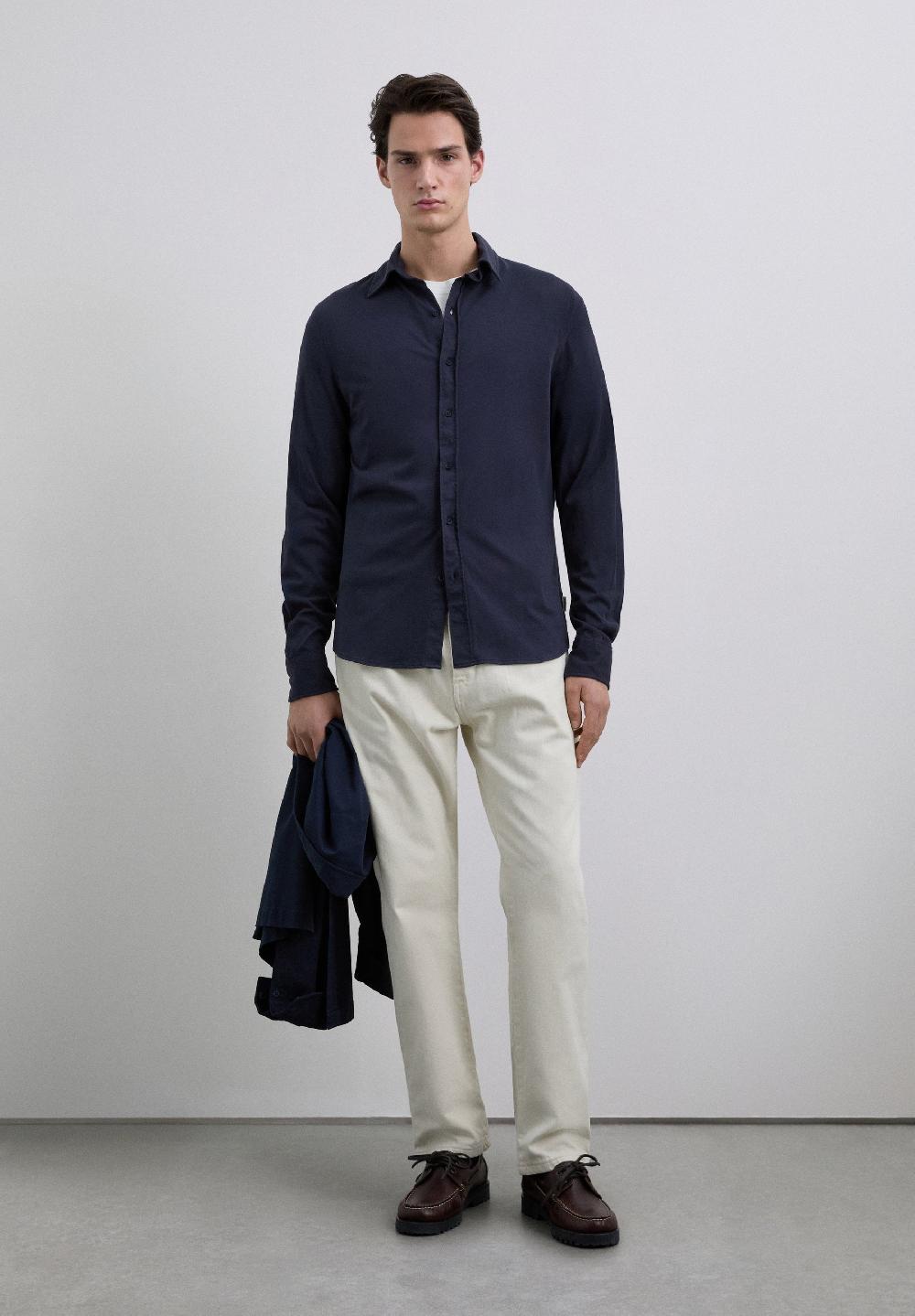 Scalpers COTTON SHIRT NAVY