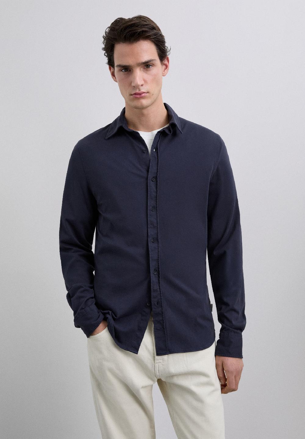 scalpers COTTON SHIRT NAVY