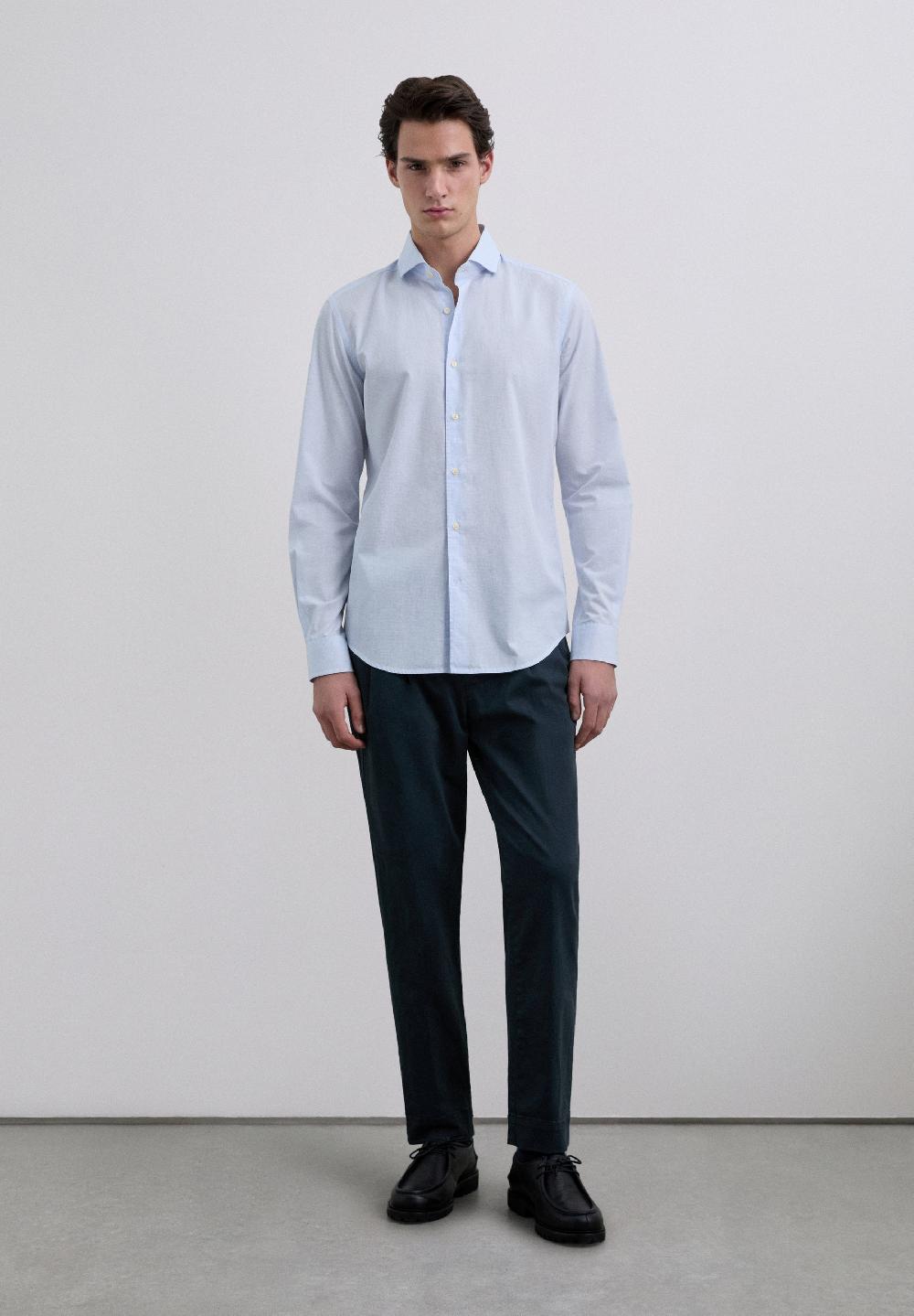 scalpers COTTON SHIRT SKYBLUE CHECK