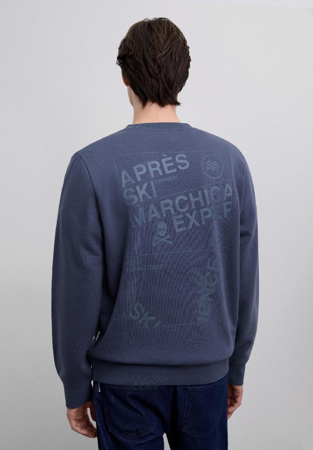 Scalpers CREWNECK MARCHICA SWEATER GREYISH BLUE