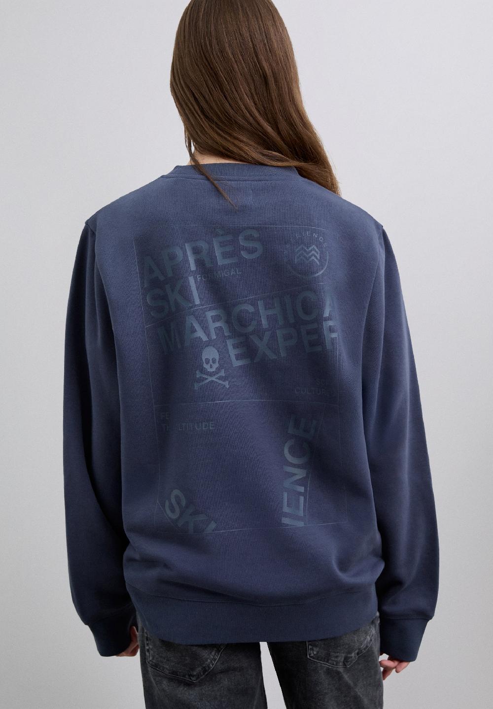 Scalpers CREWNECK MARCHICA SWEATER GREYISH BLUE