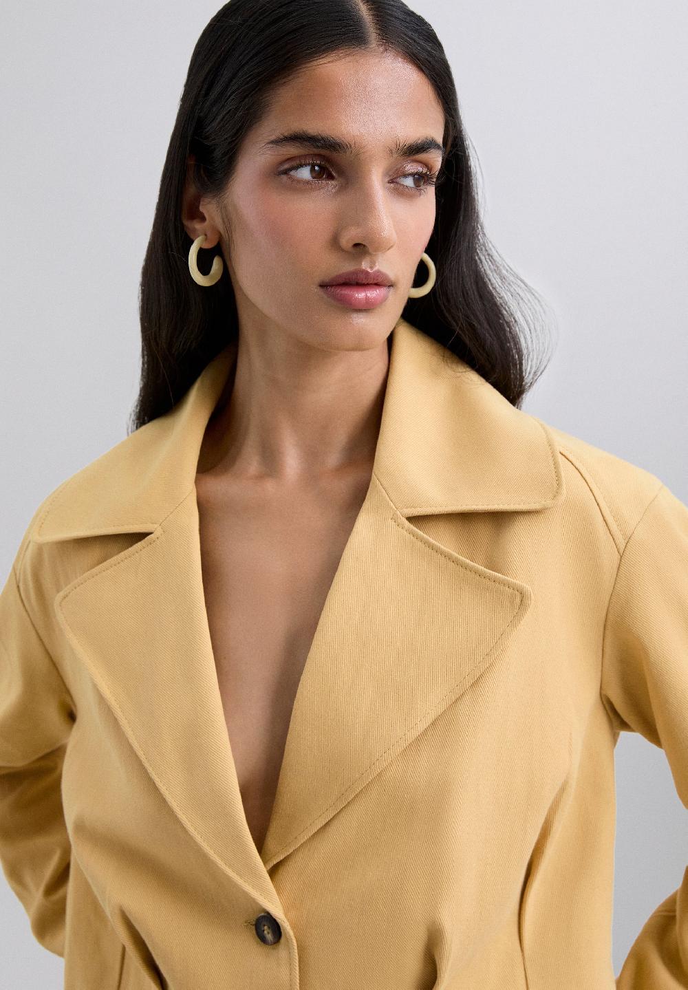 Scalpers CROPPED JACKET MUSTARD