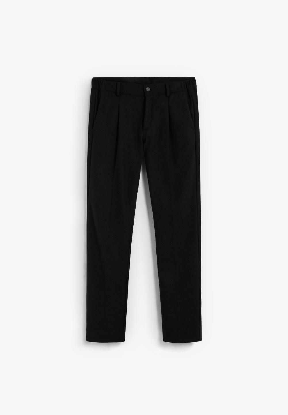 scalpers DARTED WOOL BLEND TROUSERS GREY