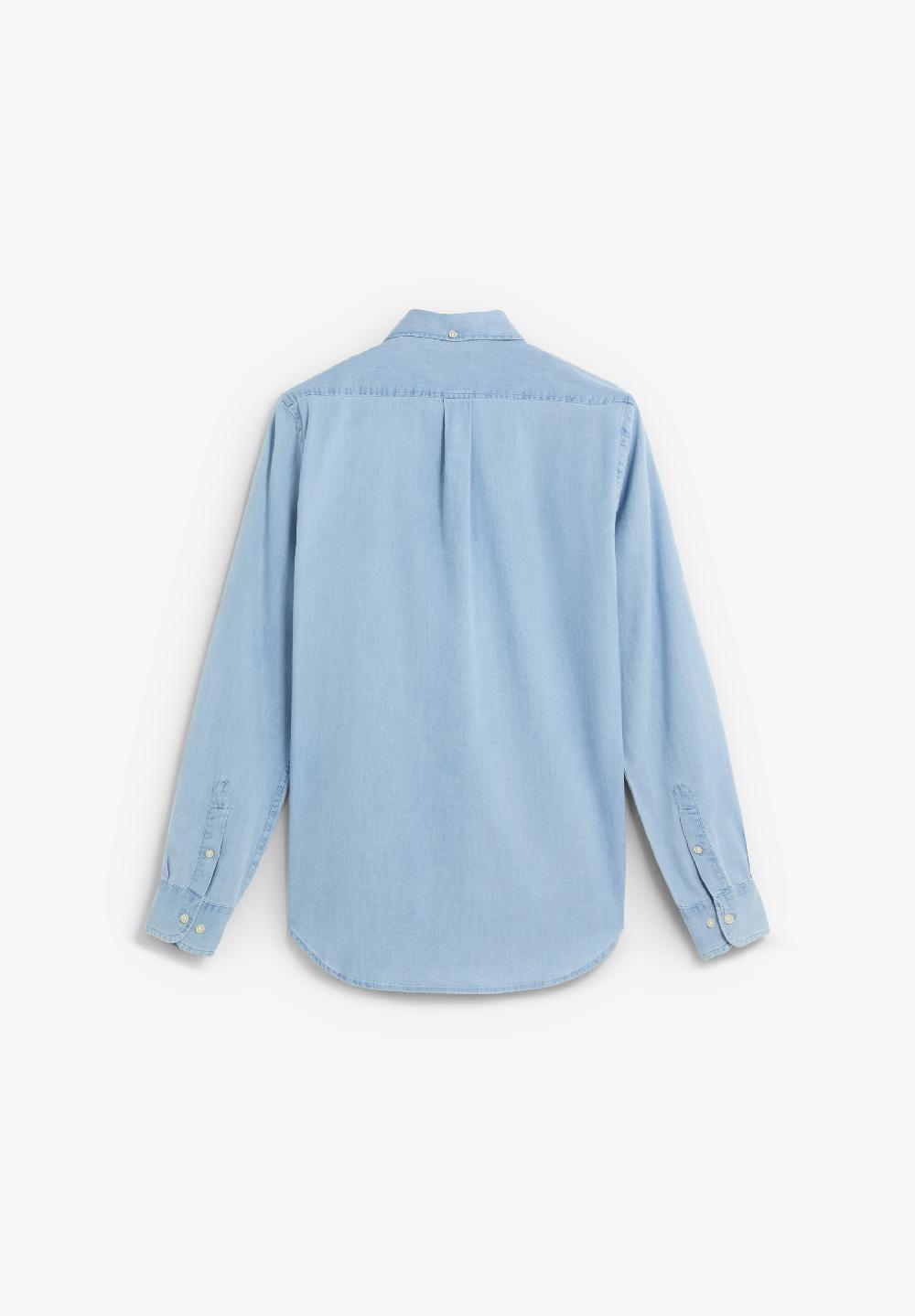 Scalpers DENIM COTTON SHIRT LIGHT BLUE DENIM
