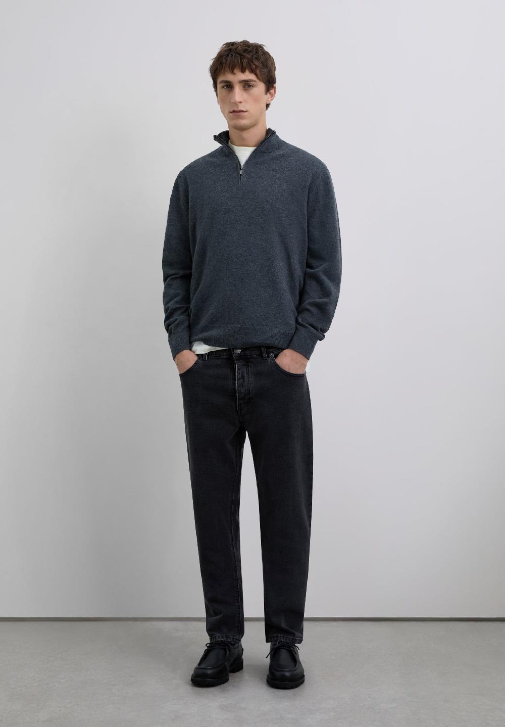 Scalpers DENIM TROUSERS BLACK