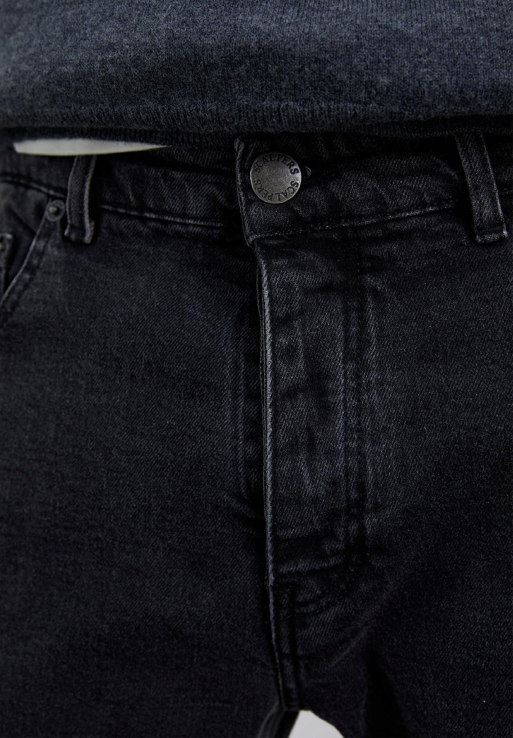 Scalpers DENIM TROUSERS BLACK