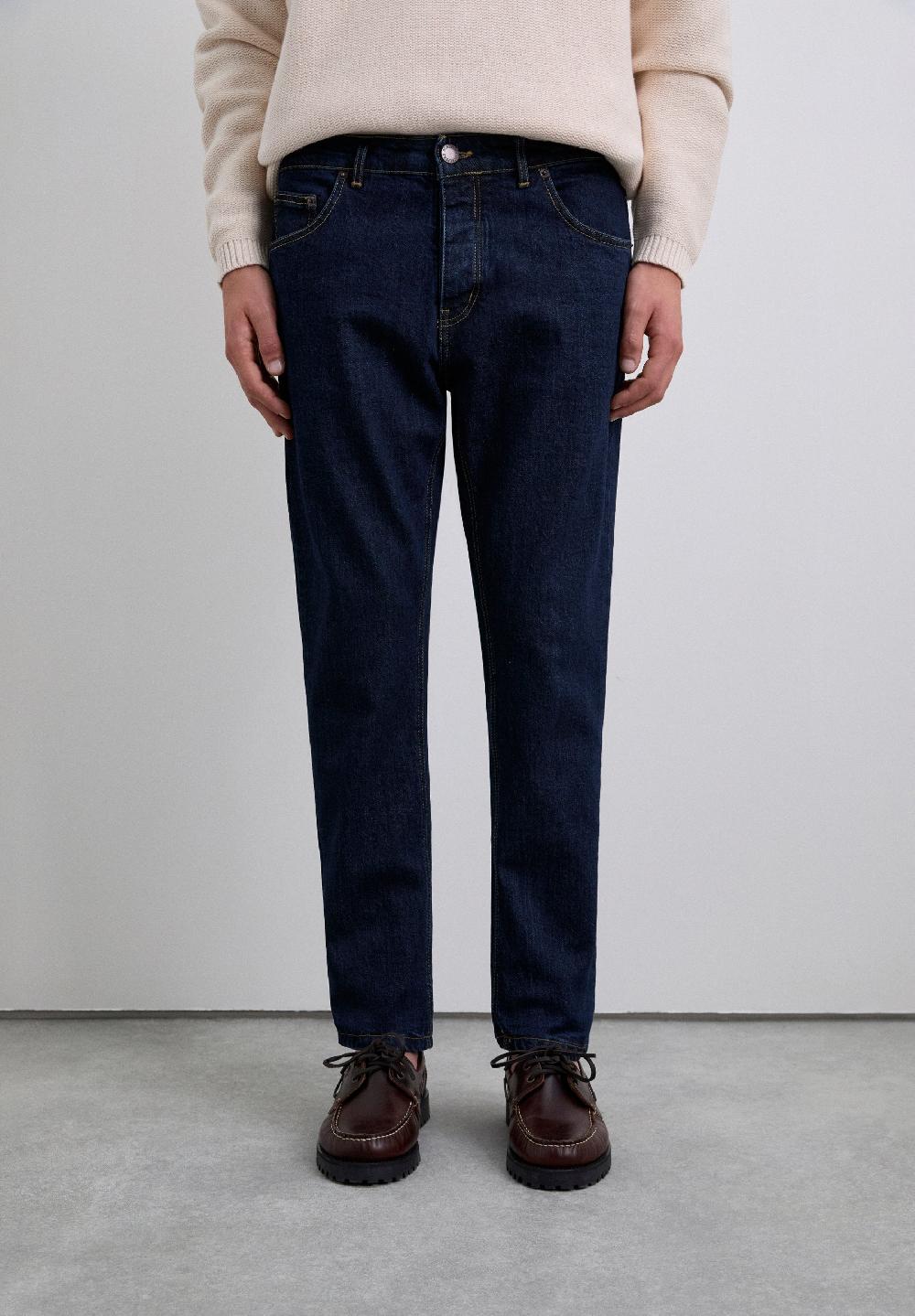 Scalpers DENIM TROUSERS DARK BLUE