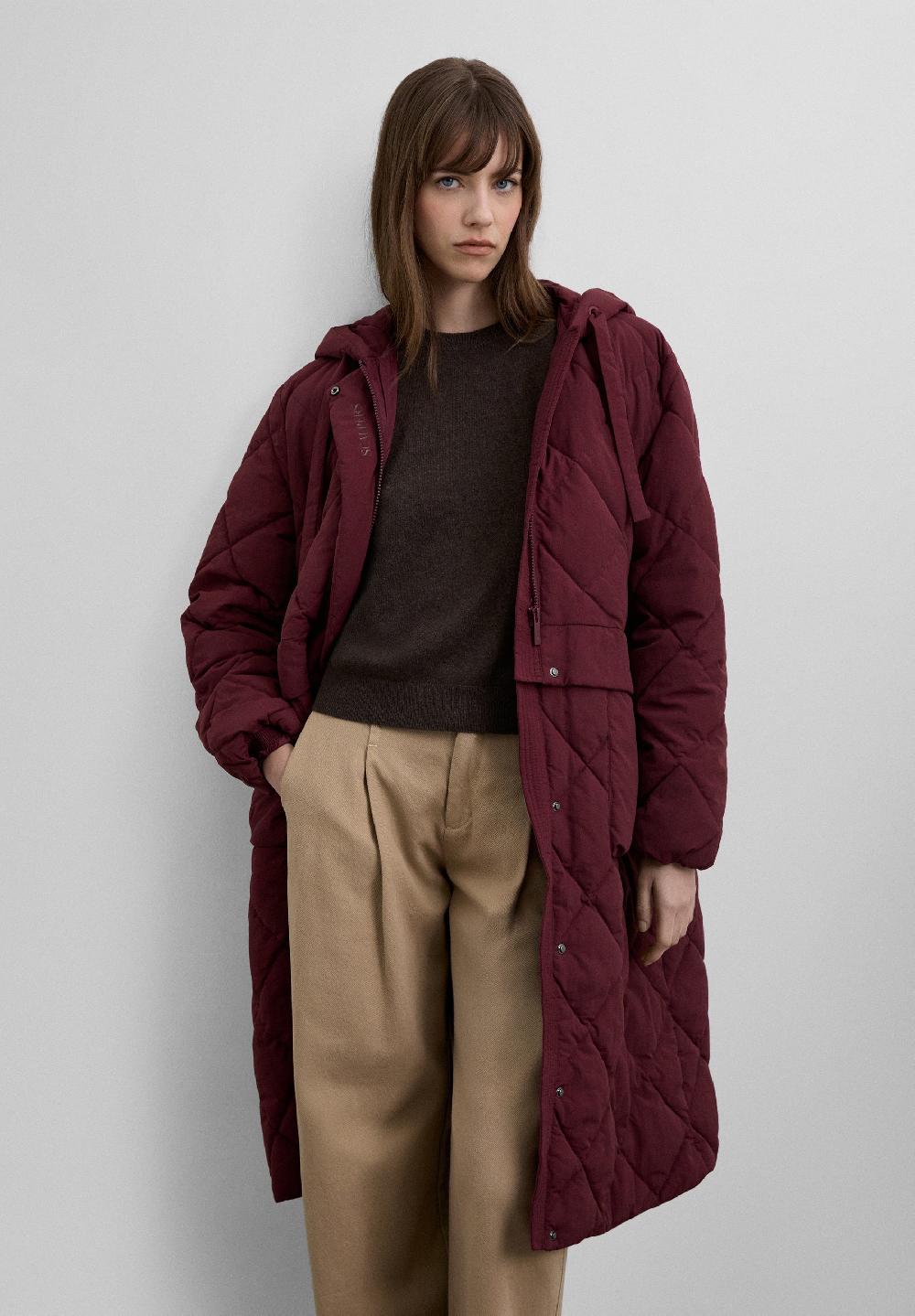 Scalpers DETACHABLE PADDED COAT TERRACOTA