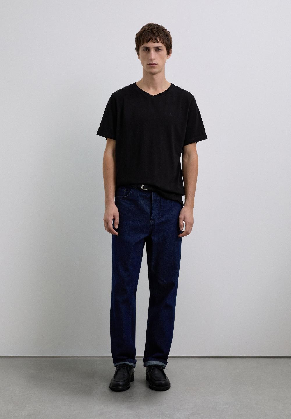 Scalpers EMBROIDERED SKULL T-SHIRT BLACK