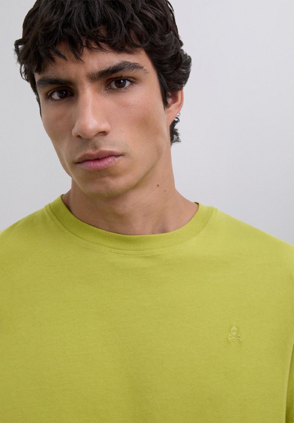 Scalpers EMBROIDERED SKULL T-SHIRT DARK MELON