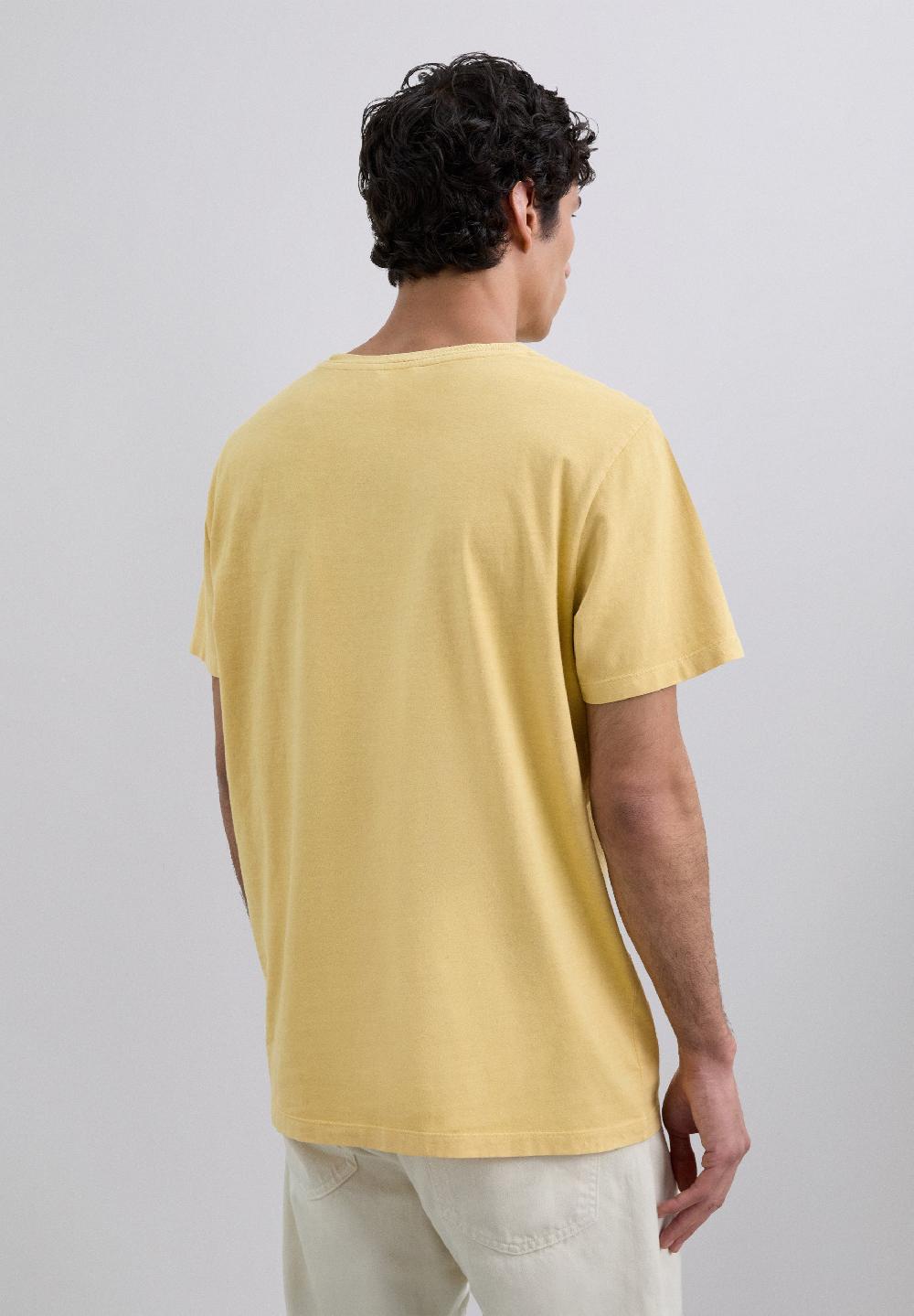 Scalpers EMBROIDERED SKULL T-SHIRT MUSTARD