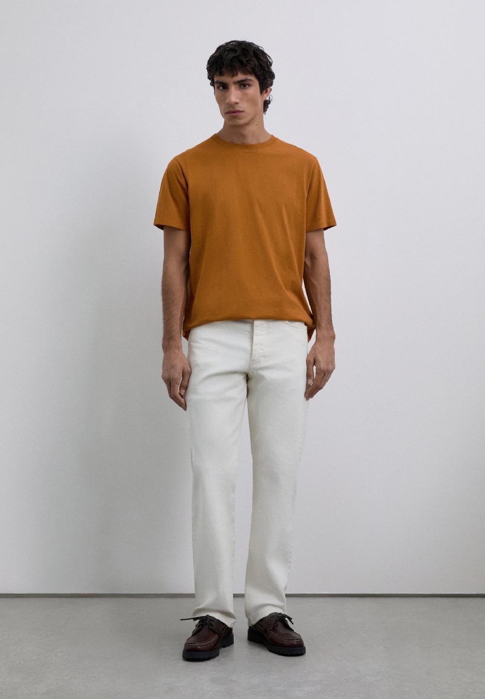 Scalpers EMBROIDERED SKULL T-SHIRT PUMPKIN