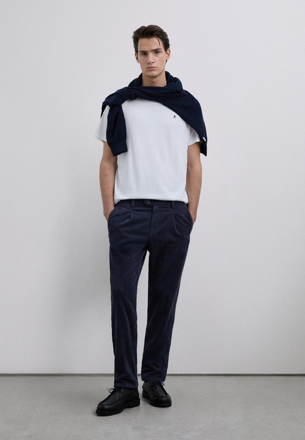 Scalpers EMBROIDERED SKULL T-SHIRT WHITE