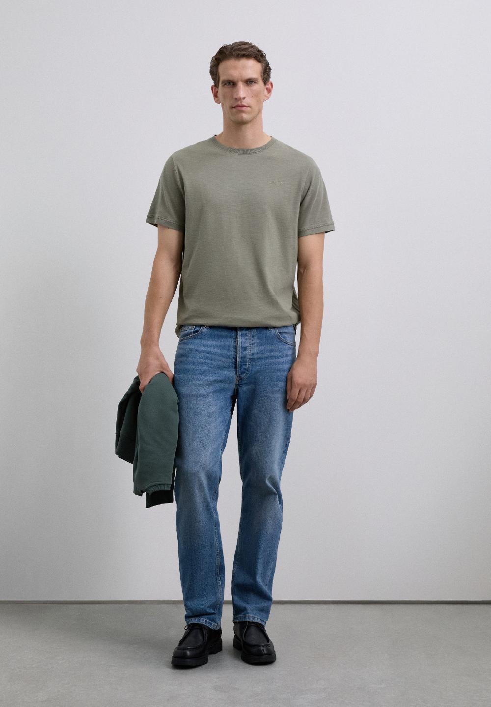 Scalpers FADED EMBROIDERED T-SHIRT TAUPE