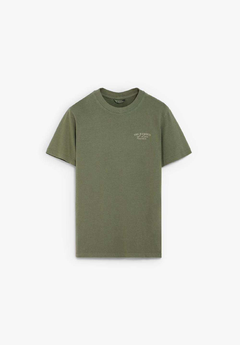 Scalpers FADED PRINT T-SHIRT KHAKI