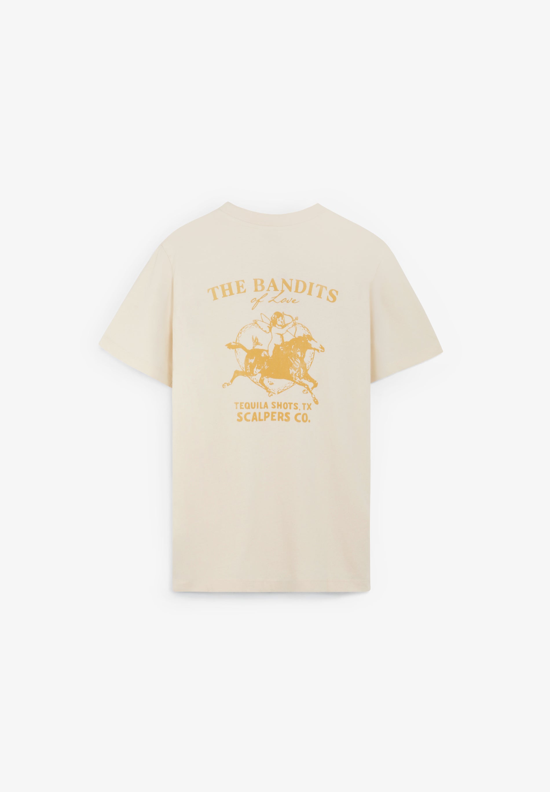 scalpers FADED PRINT T-SHIRT OFF WHITE