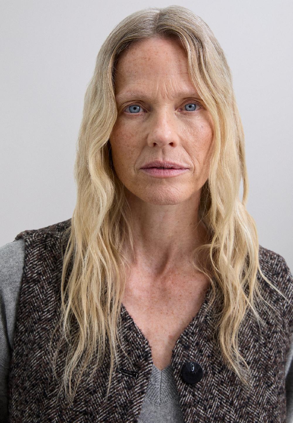 Scalpers FITTED HERRINGBONE WAISTCOAT GREY