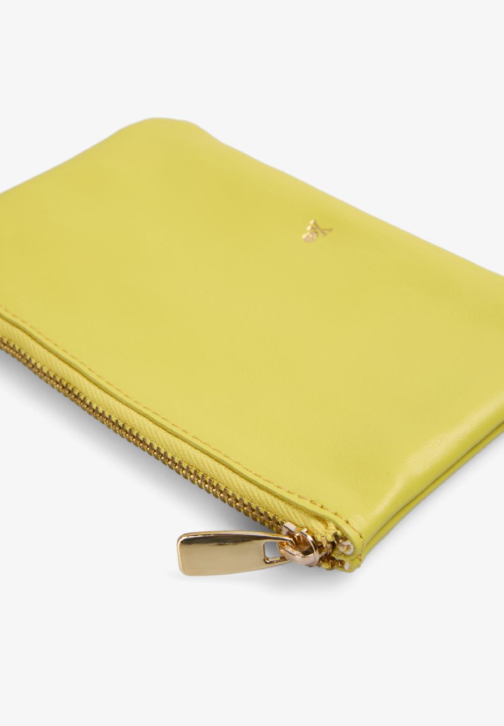 Scalpers FLUOR LEATHER COIN PURSE YELLOW