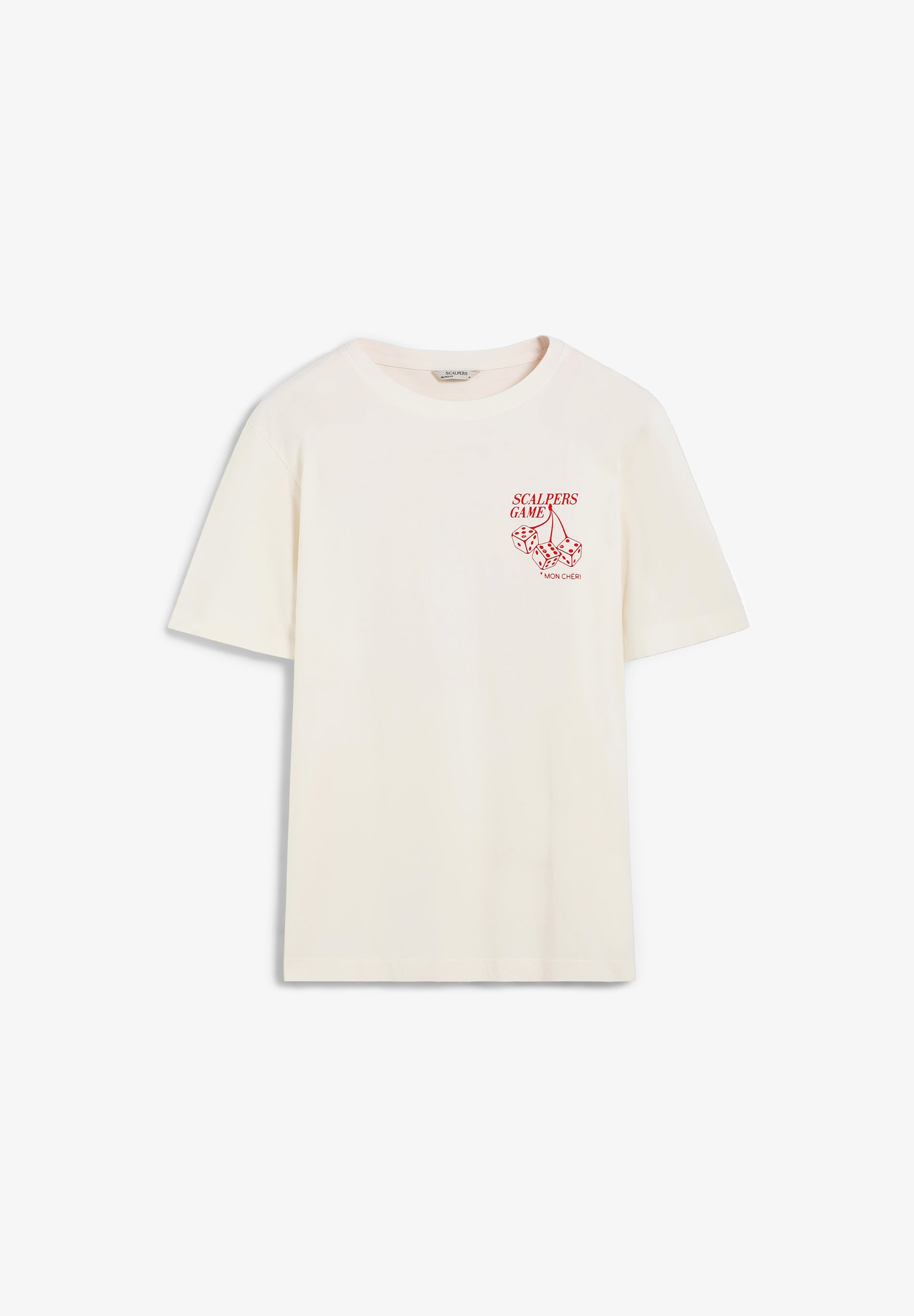 Scalpers GAME PRINT T-SHIRT BEIGE