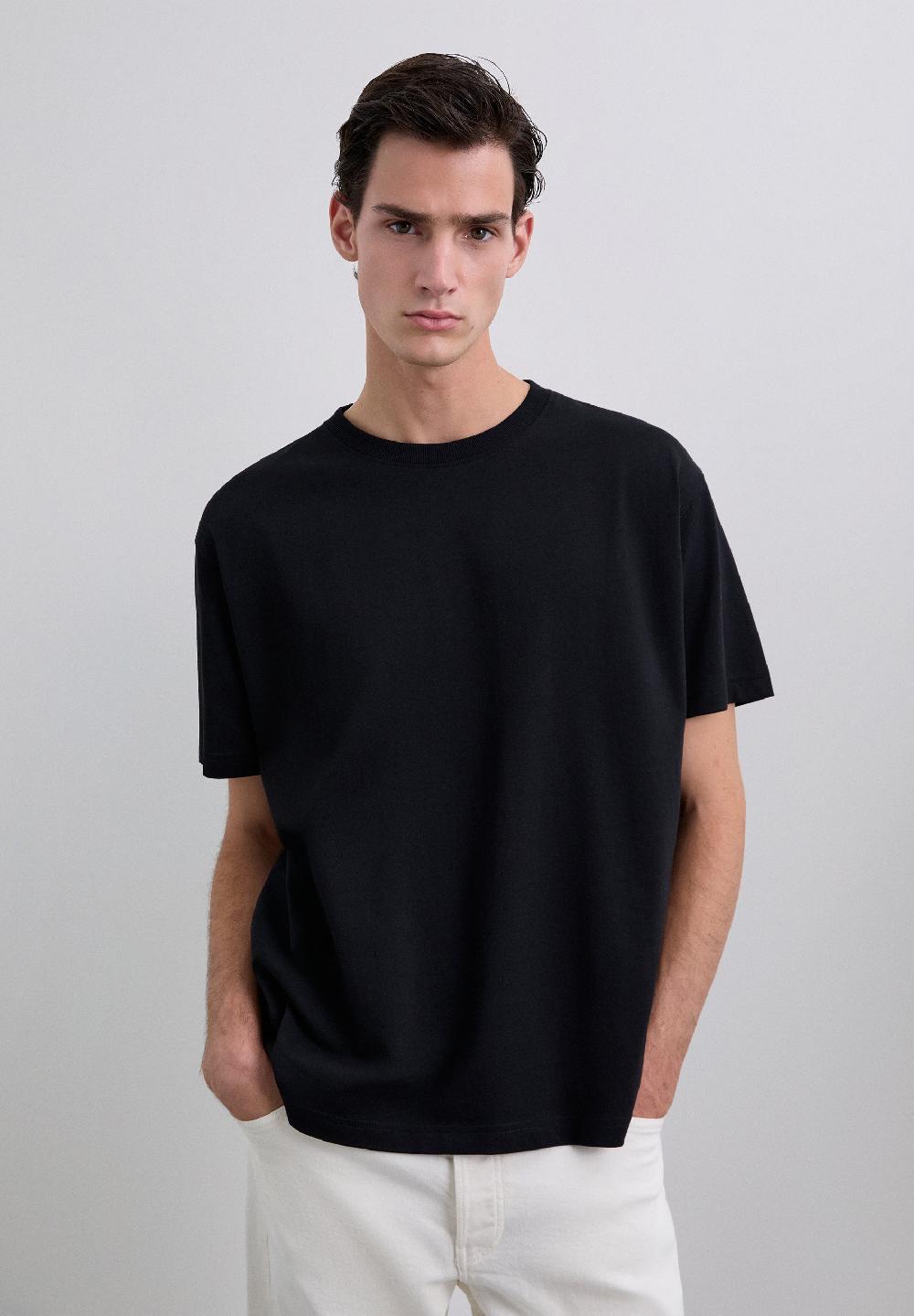 Scalpers HEAVY WEIGHT COTTON T-SHIRT BLACK
