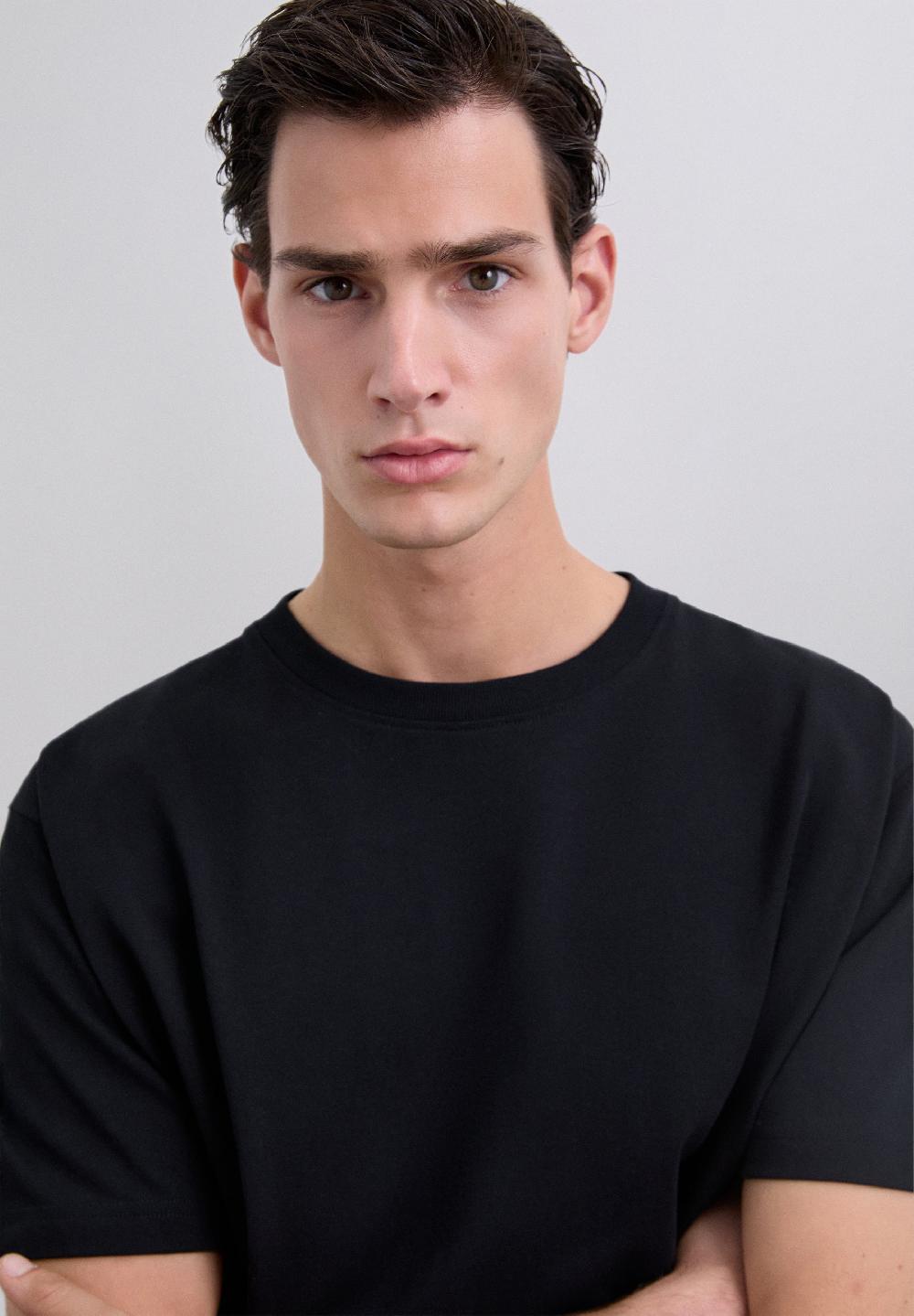 Scalpers HEAVY WEIGHT COTTON T-SHIRT BLACK