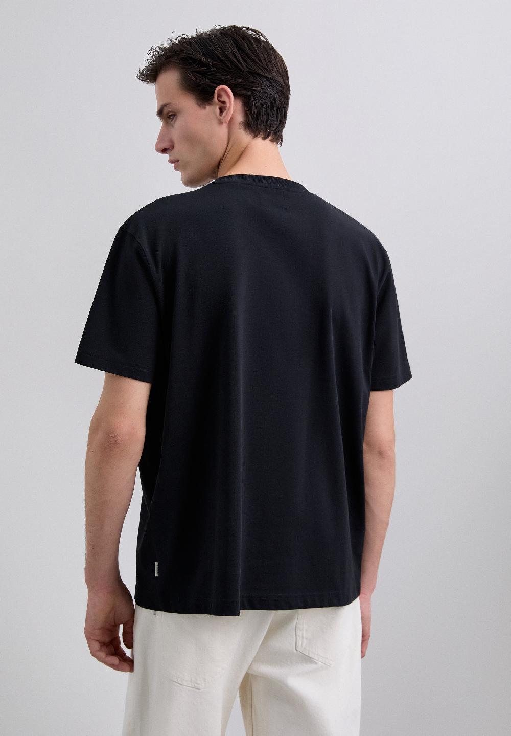 Scalpers HEAVY WEIGHT COTTON T-SHIRT BLACK