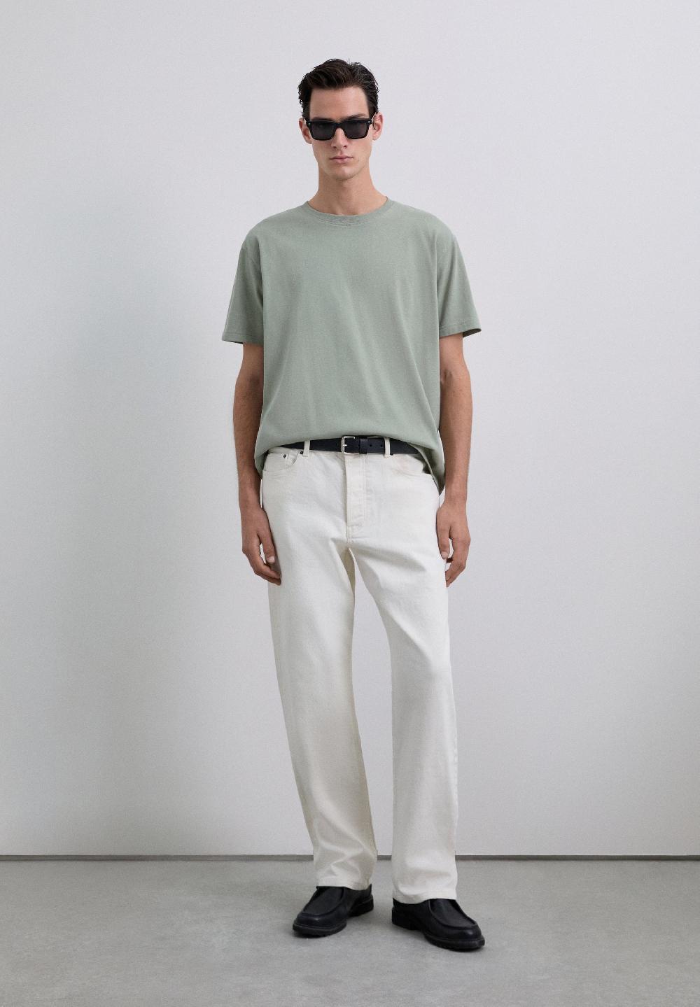 scalpers HEAVY WEIGHT COTTON T-SHIRT KHAKI