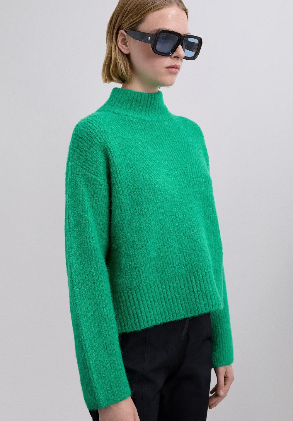 Scalpers HIGH NECK SWEATER GREEN