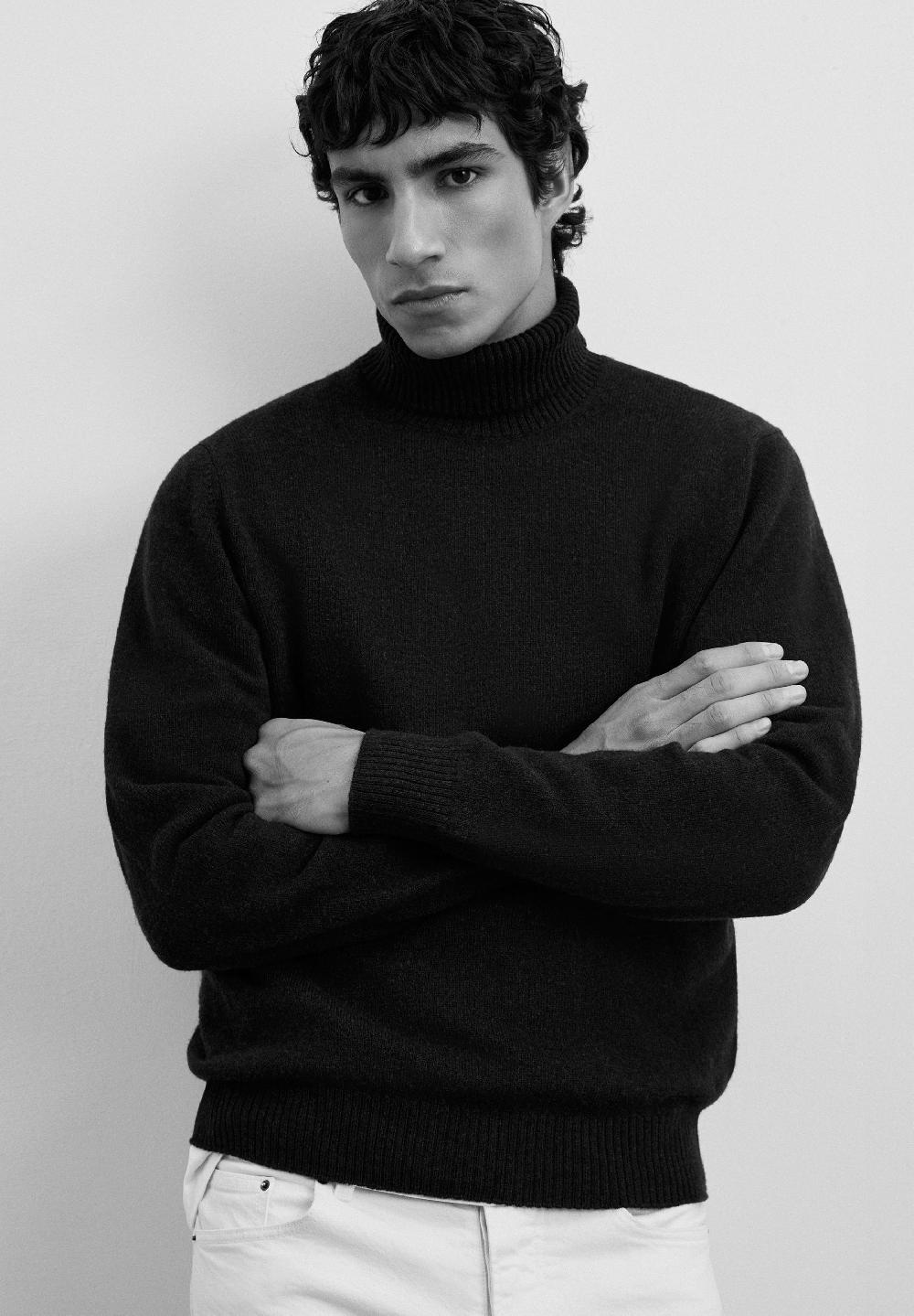 Scalpers HIGH NECK WOOL SWEATER DARK GREEN