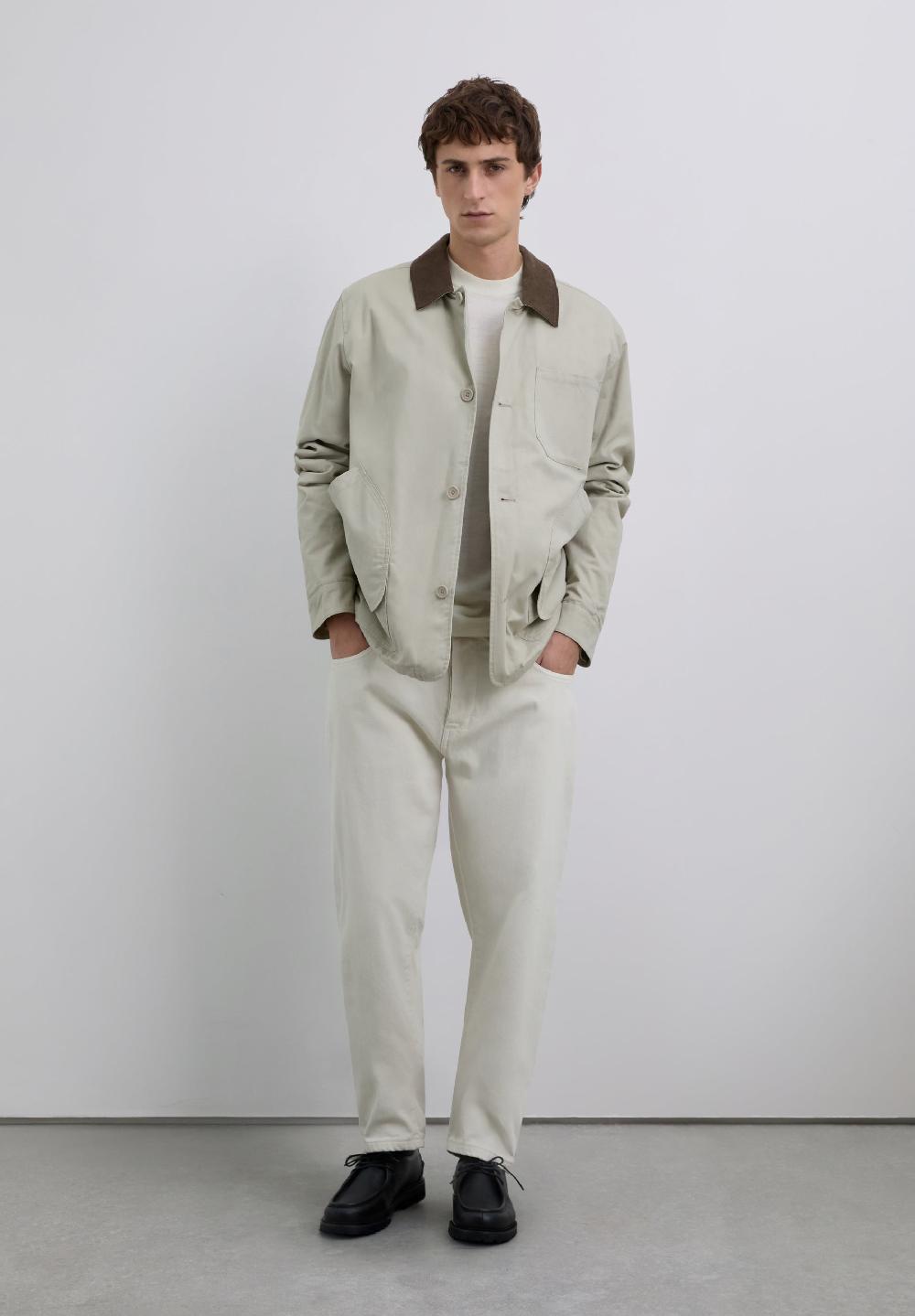 Scalpers JACKET WITH CORDUROY COLLAR TAUPE