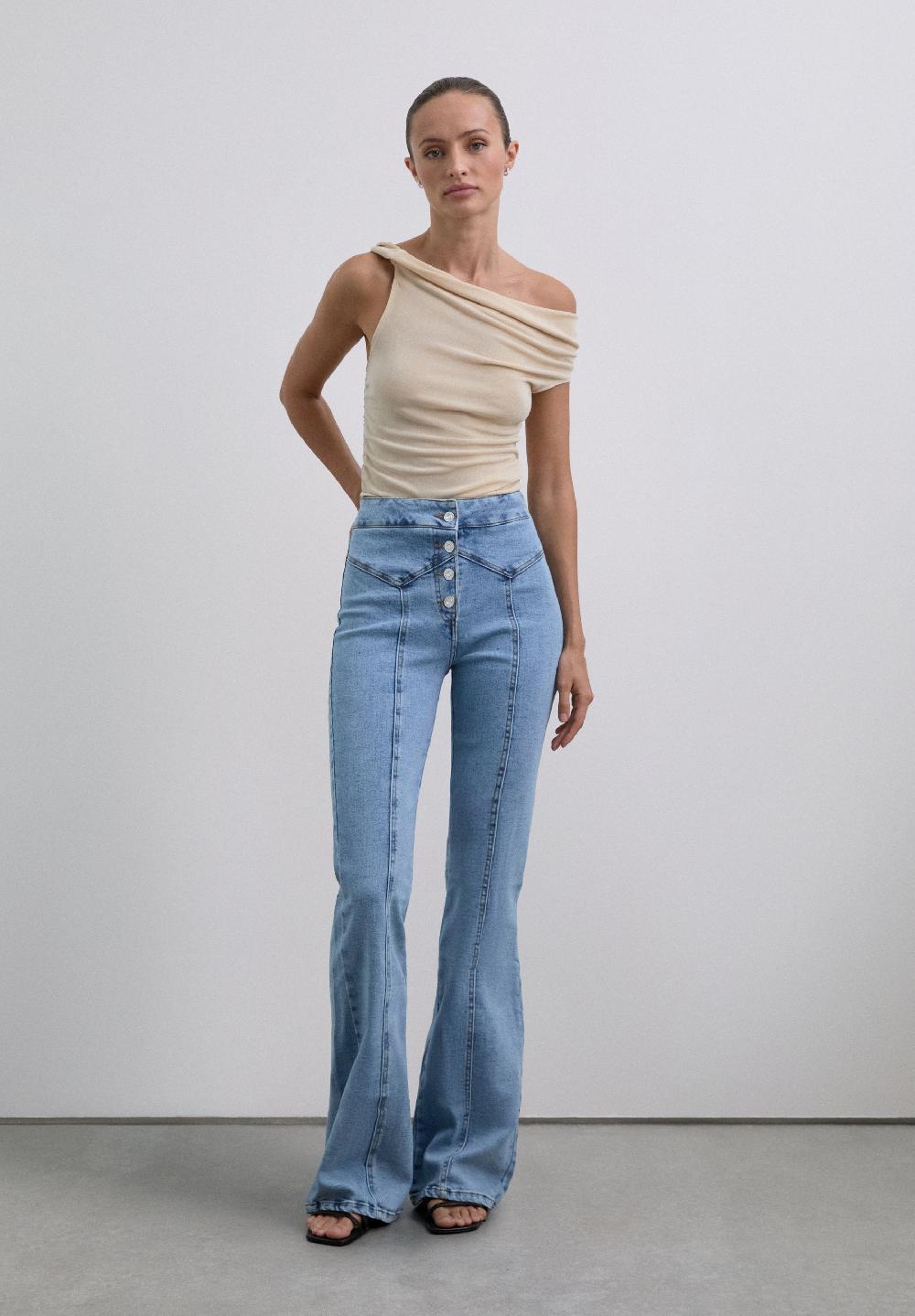 Scalpers JEANS BOOTCUT BOTONES INDIGO