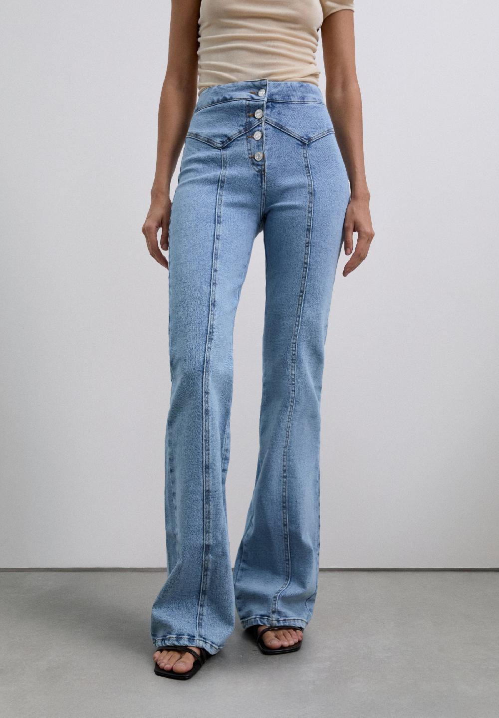 Scalpers JEANS BOOTCUT BOTONES INDIGO