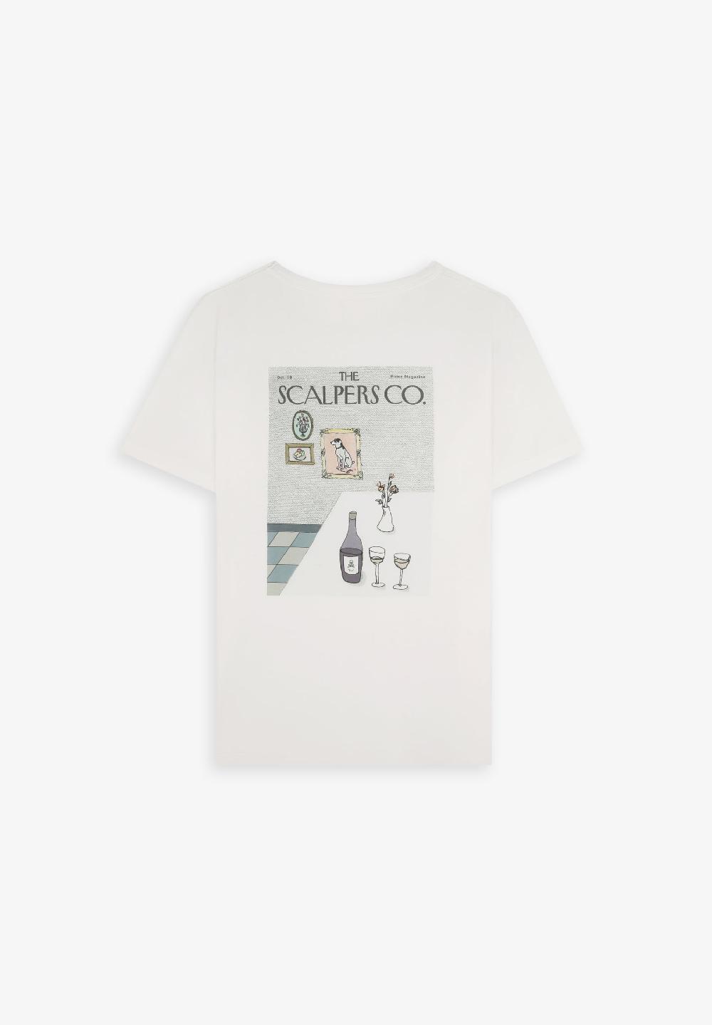 Scalpers JOURNAL TABLE BT TEE OFF WHITE