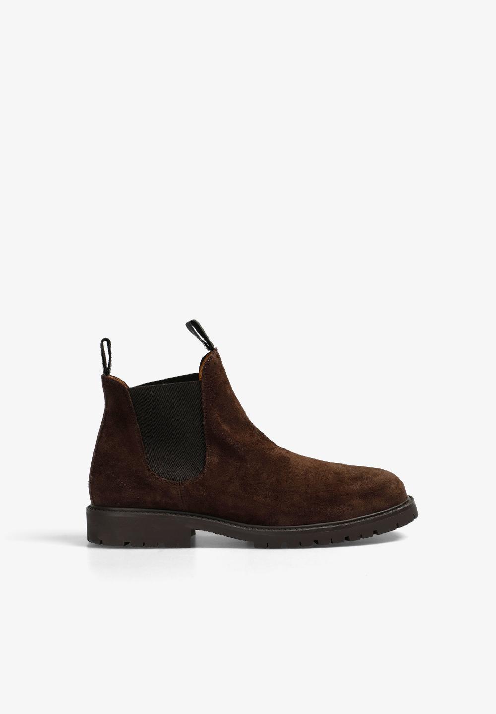 scalpers LEATHER CHELSEA BOOTS DARK BROWN