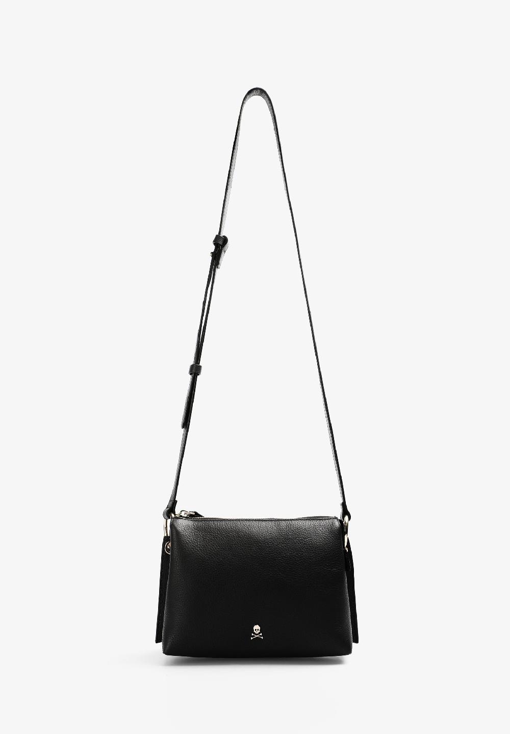 Scalpers LEATHER CROSSBODY BAG BLACK